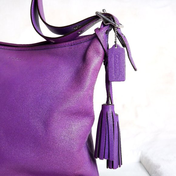 Coach Legacy Leather Duffle 19889 w/Double Tassel Trim / Shoulder or Crossbody - Picture 6 of 15